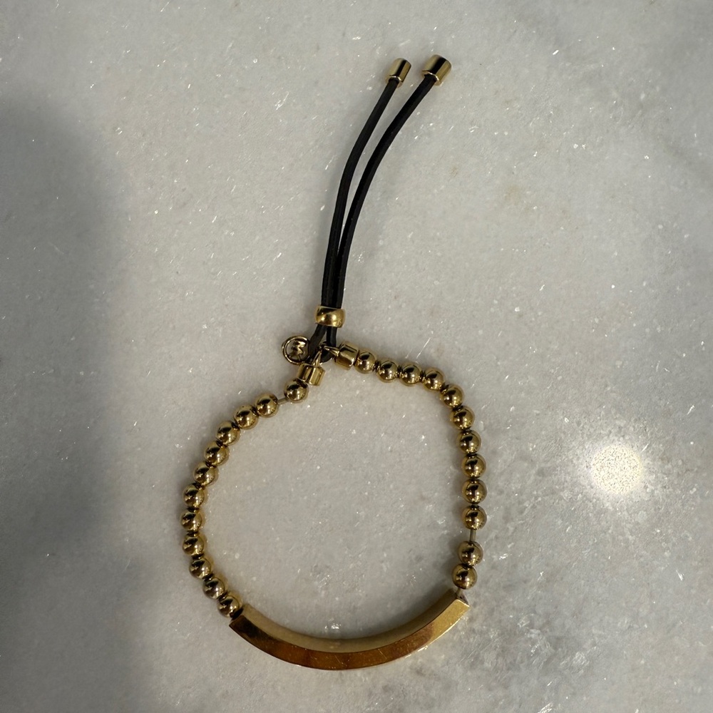 Michael Kors Gold and Brown Beaded Bracelet - Picture 2 of 2